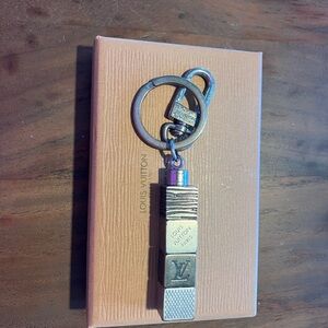 Louis Vuitton Silver and Gold Key Holder or purse charm